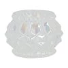 Dunelm Geo Lustre Glass Tealight Holder