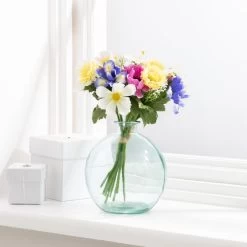Dunelm Daisy And Iris Multi Bouquet 30cm