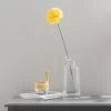 Dunelm Pack Of 12 Artificial Pompom Flower Yellow Stem 72cm