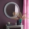 Dunelm Glam Gem Edge Round Wall Mirror, 76cm