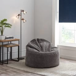 Dunelm Jenson Charcoal Bean Bag Chair