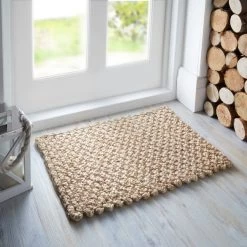 Dunelm Natural Chunky Jute Woven Doormat