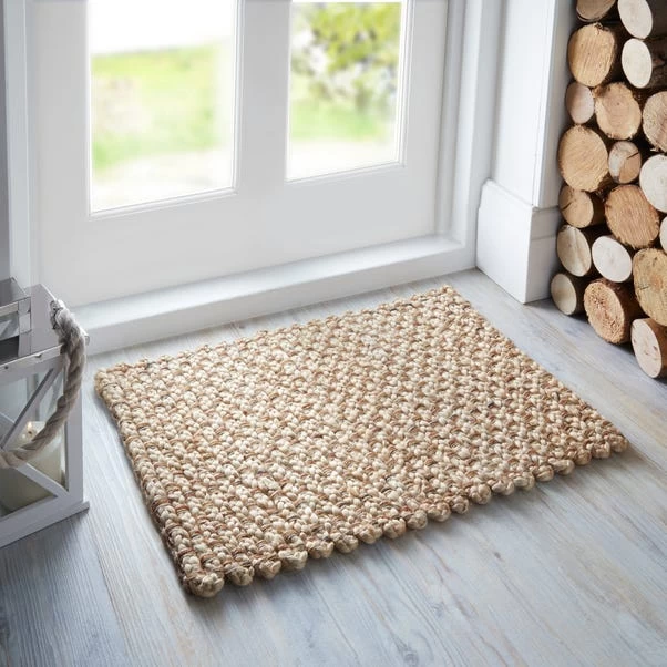 Dunelm Natural Chunky Jute Woven Doormat 1 Dunelm Natural Chunky Jute Woven Doormat