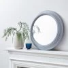 Dunelm Round Wall Mirror, Grey 59cm