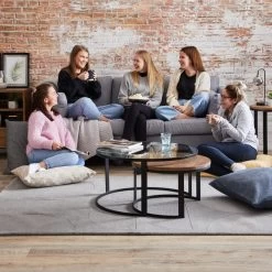 Dunelm Easton Dobby Floor Cushion -Decorative Discount Store 30669558 alt07