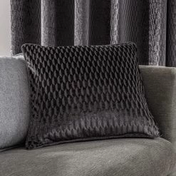 Dunelm Valencia Velvet Geometric Cushion