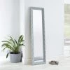 Dunelm Decorative Leaner Mirror, Grey 166x45cm