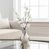 Dunelm Artificial Blossom Cream In Silver Vase 37cm