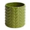 Dunelm Large Green Leaf Plant Pot
