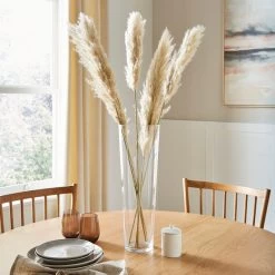 Dunelm Tall Clear Glass Lily Vase