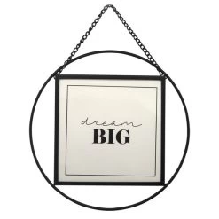 Dunelm Black Circular Hanging Frame 5" X 5" (13cm X 13cm)