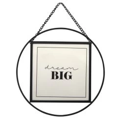 Dunelm Black Circular Hanging Frame 7" X 7" (18cm X 18cm)