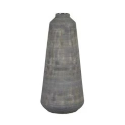 Dunelm Tall Matte Grey Ceramic Vase