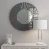 Dunelm Round Smoked Wall Mirror, 65cm