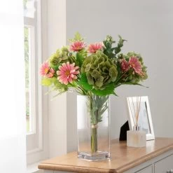 Dunelm Florals Forever Chloe Hydrangea Luxury Bouquet Pink 63cm