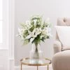 Dunelm Florals Forever Olivia Lily Luxury Bouquet White 63cm