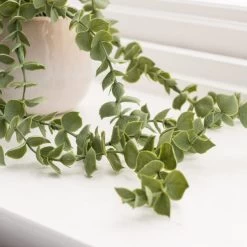 Dunelm Artificial Trailing Eucalyptus Green In Reactive Pot -Decorative Discount Store 30693539 alt02