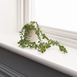 Dunelm Artificial Trailing Eucalyptus Green In Reactive Pot -Decorative Discount Store 30693539 alt03