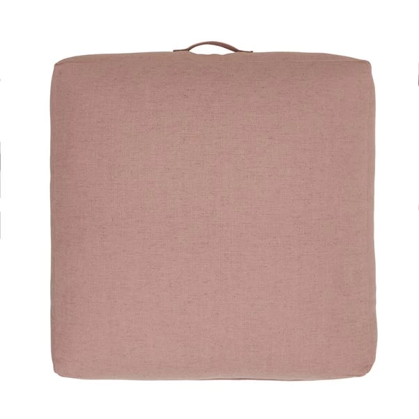 Dunelm Chenille Blush Slub Floor Cushion 1 Dunelm Chenille Blush Slub Floor Cushion