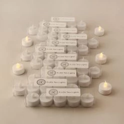 Dunelm Pack Of 60 White LED Tealights