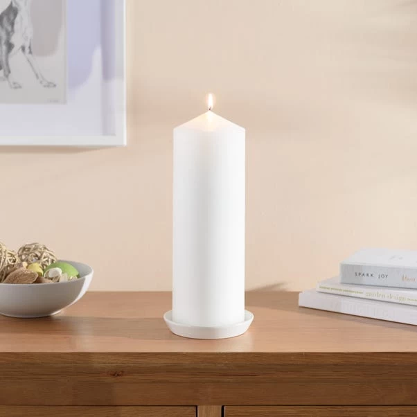 Dunelm Pack Of 6 Essentials White Pillar Candles 10cm X 30cm 1 Dunelm Pack Of 6 Essentials White Pillar Candles 10cm X 30cm