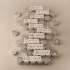 Dunelm 12 Packs Of 5 Silver LED Tealights