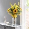Dunelm Florals Forever Ella Sunflower Luxury Bouquet Yellow 63cm
