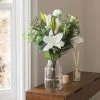 Dunelm Florals Forever Grace Lily Luxury Bouquet White 58cm