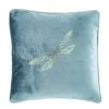 Dunelm Dragonflies Teal Embroidered Cushion