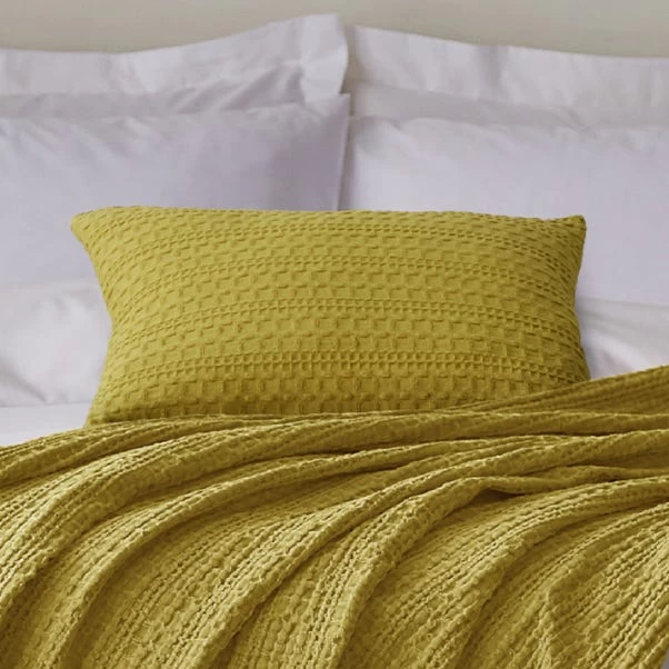 Dunelm Cotton Waffle Cushion 1 Dunelm Cotton Waffle Cushion