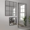 Dunelm Apartment Full Length Mirror, Black 180x80cm