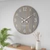 Dunelm Grey Distressed Wooden 80cm Clock