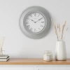 Dunelm Light Grey Grantham Station 40cm Wall Clock