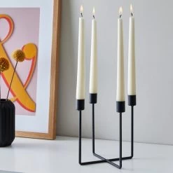 Dunelm Black Dinner Candelabra