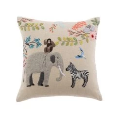 Dunelm Serengeti Animals Cushion -Decorative Discount Store 30714402 alt01