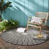 Dunelm Sticks Indoor Outdoor Circle Rug