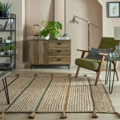 Dunelm Exclusive Braided Flatweave Rug