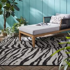 Dunelm Saber Tiger Print Indoor Outdoor Rug
