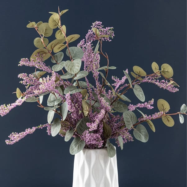 Dunelm Berry And Eucalyptus Arrangement In Vase 2 Dunelm Berry And Eucalyptus Arrangement In Vase - Image 2