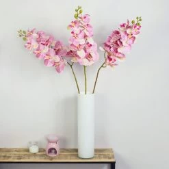 Dunelm Pink Real Touch Phalaenopsis 3 Pack
