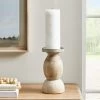 Dunelm Churchgate Solid Wood Candlestick 22cm