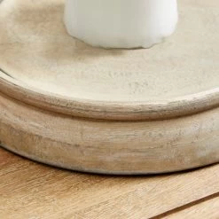 Dunelm Churchgate Wood Glass Hurricane 26cm -Decorative Discount Store 30727068 alt02