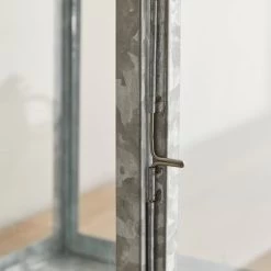Dunelm Coastal Galvanised Iron Lantern 36cm -Decorative Discount Store 30727070 alt01