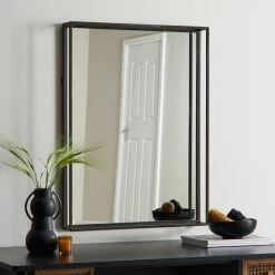 Dunelm London Wall Mirror, 60x80cm