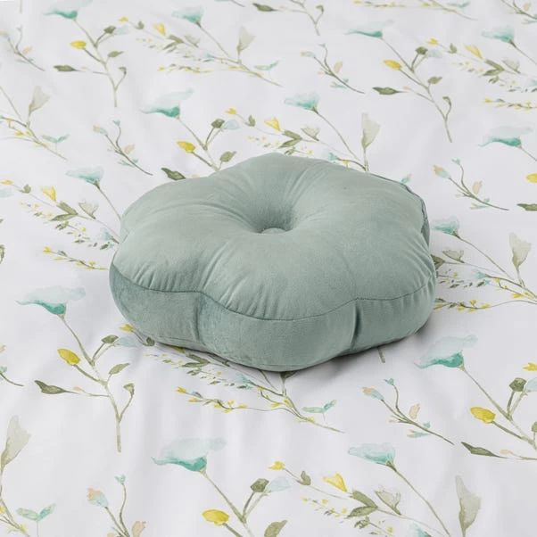 Dunelm Flower Velvet Cushion 2 Dunelm Flower Velvet Cushion - Image 2