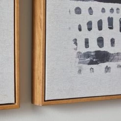 Dunelm Faux Linen Tribal Print Set -Decorative Discount Store 30727211 alt01