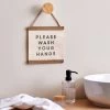 Dunelm Wash Your Hands Hanging Plaque