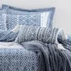 Dunelm Jax Blue Mosaic Cushion