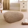 Dunelm Hand Woven Natural Floor Cushion