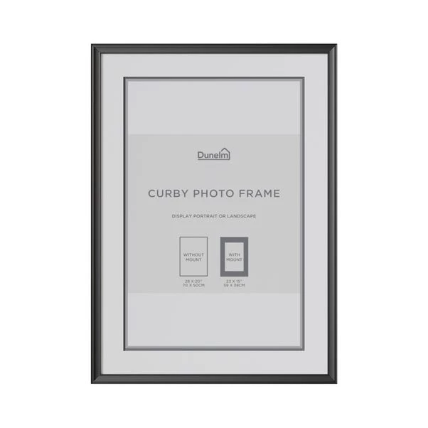 Dunelm Curby Photo Frame Black 1 Dunelm Curby Photo Frame Black